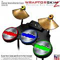 Ripped Metal Colors Skin by WraptorSkinz fits Guitar Hero 4 World Tour Drum Set for Nintendo Wii, XBOX 360, PS2 & PS3 (DRUMS NOT INCLUDED)