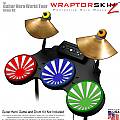 Rising Sun Colors Skin by WraptorSkinz fits Guitar Hero 4 World Tour Drum Set for Nintendo Wii, XBOX 360, PS2 & PS3 (DRUMS NOT INCLUDED)