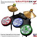 Rusted Metal Colors Skin by WraptorSkinz fits Guitar Hero 4 World Tour Drum Set for Nintendo Wii, XBOX 360, PS2 & PS3 (DRUMS NOT INCLUDED)