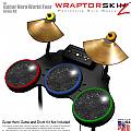 Stardust Black Skin by WraptorSkinz fits Guitar Hero 4 World Tour Drum Set for Nintendo Wii, XBOX 360, PS2 & PS3 (DRUMS NOT INCLUDED)