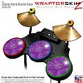 Stardust Purple Skin by WraptorSkinz fits Guitar Hero 4 World Tour Drum Set for Nintendo Wii, XBOX 360, PS2 & PS3 (DRUMS NOT INCLUDED)