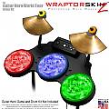 Tie Dye Pastel Colors Skin by WraptorSkinz fits Guitar Hero 4 World Tour Drum Set for Nintendo Wii, XBOX 360, PS2 & PS3 (DRUMS NOT INCLUDED)