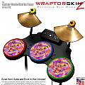 Tie Dye Pastel Skin by WraptorSkinz fits Guitar Hero 4 World Tour Drum Set for Nintendo Wii, XBOX 360, PS2 & PS3 (DRUMS NOT INCLUDED)