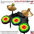 Tie Dye Skin by WraptorSkinz fits Guitar Hero 4 World Tour Drum Set for Nintendo Wii, XBOX 360, PS2 & PS3 (DRUMS NOT INCLUDED)