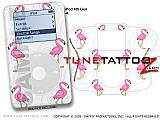Flamingos on White iPod Tune Tattoo Kit (fits 4th Gen iPods)