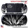 Lightning White WraptorSkinz  Decal Style Skin fits Sony PSP Slim (PSP 2000)