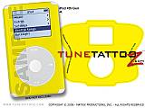 Solid Colors Yellow iPod Tune Tattoo Kit (fits 4th Gen iPods)