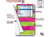 Psycho Stripes Neon Green and Hot Pink iPod Video (5G) Skin