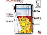 Fire On Black iPod Video (5G) Skin