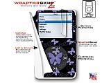 Pastel Butterfly Blue on Black iPod Video (5G) Skin