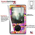 Tye-Dye Pastel Tattoo Skin Kit - fits Original 30 gig Microsoft Zune 