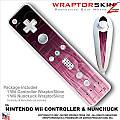 Wii Remote Controller (wiiMote) Skins Fire Pink - WraptorSkinz by TuneTattooz