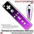 Wii Remote Controller (wiiMote) Skins Fire Purple - WraptorSkinz by TuneTattooz
