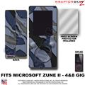 Camouflage Blue WraptorSkinz Skin and Screen Protector Kit fits Zune (4/8/16 gig)