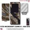 Camouflage Brown WraptorSkinz Skin and Screen Protector Kit fits Zune (4/8/16 gig)