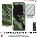 Camouflage Green WraptorSkinz Skin and Screen Protector Kit fits Zune (4/8/16 gig)