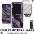 Camouflage Purple WraptorSkinz Skin and Screen Protector Kit fits Zune (4/8/16 gig)