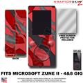 Camouflage Red WraptorSkinz Skin and Screen Protector Kit fits Zune (4/8/16 gig)