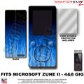Fire Blue WraptorSkinz Skin and Screen Protector Kit fits Zune (4/8/16 gig)