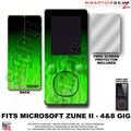 Fire Green WraptorSkinz Skin and Screen Protector Kit fits Zune (4/8/16 gig)