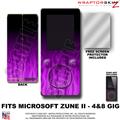 Fire Purple WraptorSkinz Skin and Screen Protector Kit fits Zune (4/8/16 gig)