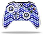 WraptorSkinz Decal Skin Wrap Set works with 2016 and newer XBOX One S / X Controller Zig Zag Blues (CONTROLLER NOT INCLUDED)