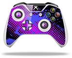 WraptorSkinz Decal Skin Wrap Set works with 2016 and newer XBOX One S / X Controller Halftone Splatter Blue Hot Pink (CONTROLLER NOT INCLUDED)