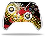 WraptorSkinz Decal Skin Wrap Set works with 2016 and newer XBOX One S / X Controller Halftone Splatter Yellow Red (CONTROLLER NOT INCLUDED)