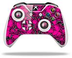 WraptorSkinz Decal Skin Wrap Set works with 2016 and newer XBOX One S / X Controller Scattered Skulls Hot Pink (CONTROLLER NOT INCLUDED)