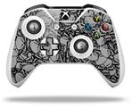 WraptorSkinz Decal Skin Wrap Set works with 2016 and newer XBOX One S / X Controller Scattered Skulls Gray (CONTROLLER NOT INCLUDED)