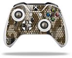 WraptorSkinz Decal Skin Wrap Set works with 2016 and newer XBOX One S / X Controller HEX Mesh Camo 01 Brown (CONTROLLER NOT INCLUDED)