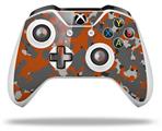 WraptorSkinz Decal Skin Wrap Set works with 2016 and newer XBOX One S / X Controller WraptorCamo Old School Camouflage Camo Orange Burnt (CONTROLLER NOT INCLUDED)
