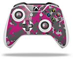 WraptorSkinz Decal Skin Wrap Set works with 2016 and newer XBOX One S / X Controller WraptorCamo Old School Camouflage Camo Fuschia Hot Pink (CONTROLLER NOT INCLUDED)