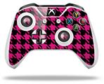 WraptorSkinz Decal Skin Wrap Set works with 2016 and newer XBOX One S / X Controller Houndstooth Hot Pink on Black (CONTROLLER NOT INCLUDED)