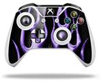 WraptorSkinz Decal Skin Wrap Set works with 2016 and newer XBOX One S / X Controller Metal Flames Purple (CONTROLLER NOT INCLUDED)