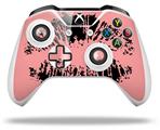 WraptorSkinz Decal Skin Wrap Set works with 2016 and newer XBOX One S / X Controller Big Kiss Lips Black on Pink (CONTROLLER NOT INCLUDED)