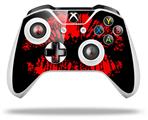 WraptorSkinz Decal Skin Wrap Set works with 2016 and newer XBOX One S / X Controller Big Kiss Lips Red on Black (CONTROLLER NOT INCLUDED)