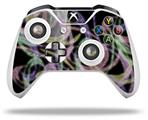 WraptorSkinz Decal Skin Wrap Set works with 2016 and newer XBOX One S / X Controller Neon Swoosh on Black (CONTROLLER NOT INCLUDED)