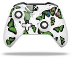 WraptorSkinz Decal Skin Wrap Set works with 2016 and newer XBOX One S / X Controller Butterflies Green (CONTROLLER NOT INCLUDED)