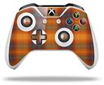 WraptorSkinz Decal Skin Wrap Set works with 2016 and newer XBOX One S / X Controller Plaid Pumpkin Orange (CONTROLLER NOT INCLUDED)