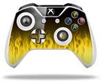 WraptorSkinz Decal Skin Wrap Set works with 2016 and newer XBOX One S / X Controller Fire Yellow (CONTROLLER NOT INCLUDED)