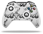 WraptorSkinz Decal Skin Wrap Set works with 2016 and newer XBOX One S / X Controller Petals Gray (CONTROLLER NOT INCLUDED)