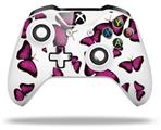 WraptorSkinz Decal Skin Wrap Set works with 2016 and newer XBOX One S / X Controller Butterflies Purple (CONTROLLER NOT INCLUDED)