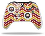 WraptorSkinz Decal Skin Wrap Set works with 2016 and newer XBOX One S / X Controller Zig Zag Yellow Burgundy Orange (CONTROLLER NOT INCLUDED)