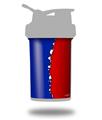 Skin Decal Wrap works with Blender Bottle ProStak 22oz Ripped Colors Blue Red (BOTTLE NOT INCLUDED)