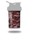 Skin Decal Wrap works with Blender Bottle ProStak 22oz HEX Mesh Camo 01 Red (BOTTLE NOT INCLUDED)
