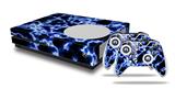 WraptorSkinz Decal Skin Wrap Set works with 2016 and newer XBOX One S Console and 2 Controllers Electrify Blue