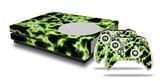 WraptorSkinz Decal Skin Wrap Set works with 2016 and newer XBOX One S Console and 2 Controllers Electrify Green