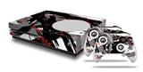 WraptorSkinz Decal Skin Wrap Set works with 2016 and newer XBOX One S Console and 2 Controllers Abstract 02 Red