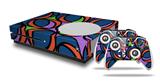 WraptorSkinz Decal Skin Wrap Set works with 2016 and newer XBOX One S Console and 2 Controllers Crazy Dots 02